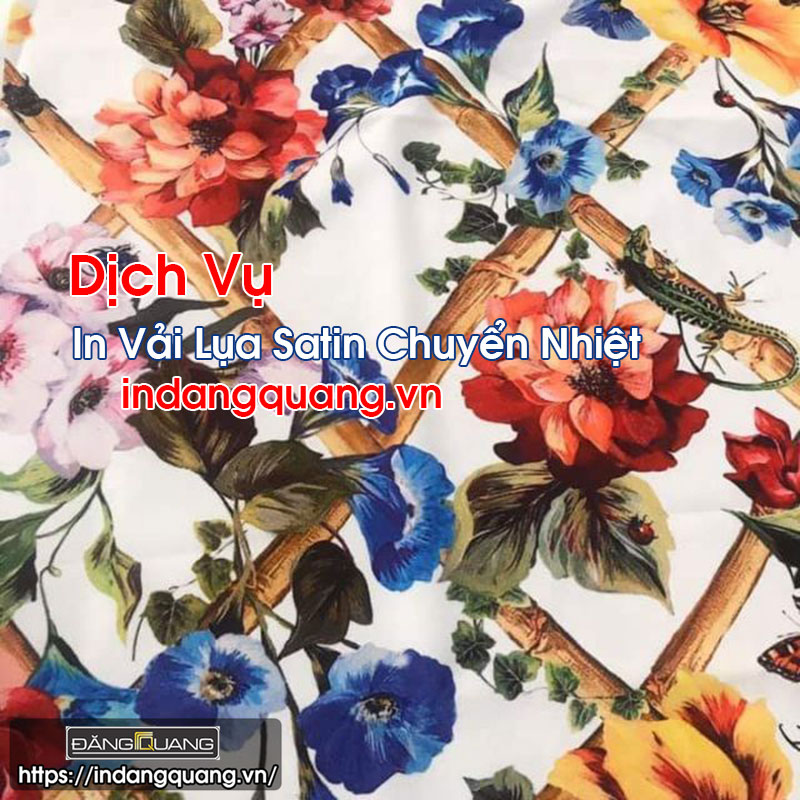 In Vải Lụa Satin Chuyển Nhiệt